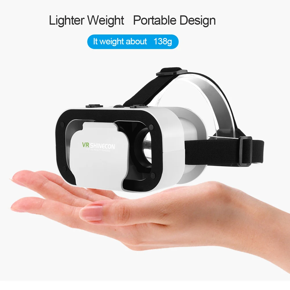 VR Shinecon G05A шлем 3D 3 д очки виртуальной реальности для iPhone Android смартфона смарт телефона умные виар игр дополненной видео комплект вр видеоочки с экраном контролерами стекло веар электронные стерео активные