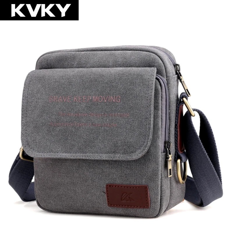 KVKY Brand Men Messenger Bags High Quality Design Male Crossbody Bag