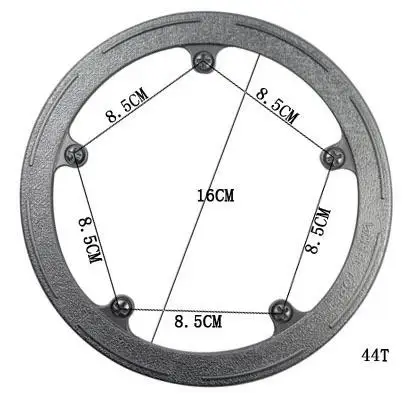 36 T/40 T/42 T/44 T/46 T/48 T/52 T шатун для горного велосипеда универсальная защитная крышка опорная крышка велосипедная цепь кривошипный набор цепь защита колеса - Цвет: G5QDO44S