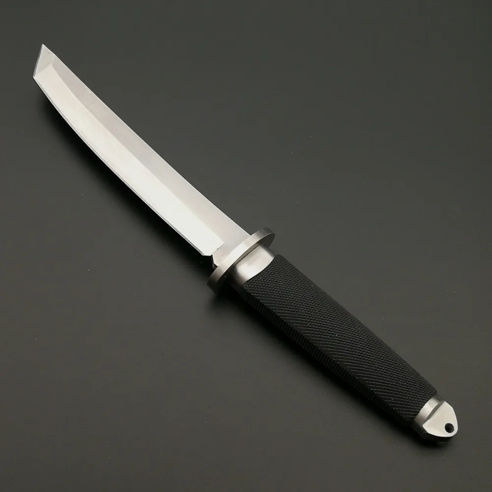 Mengoing холодной стали Классический Tanto охотничий нож с фиксированным лезвием 60HRC