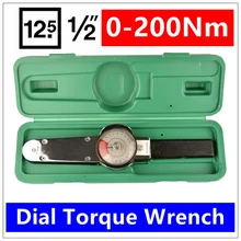MXITA High precision pointer 1/2 0-200Nm Dial Repairing Digital torque wrench Hand tools