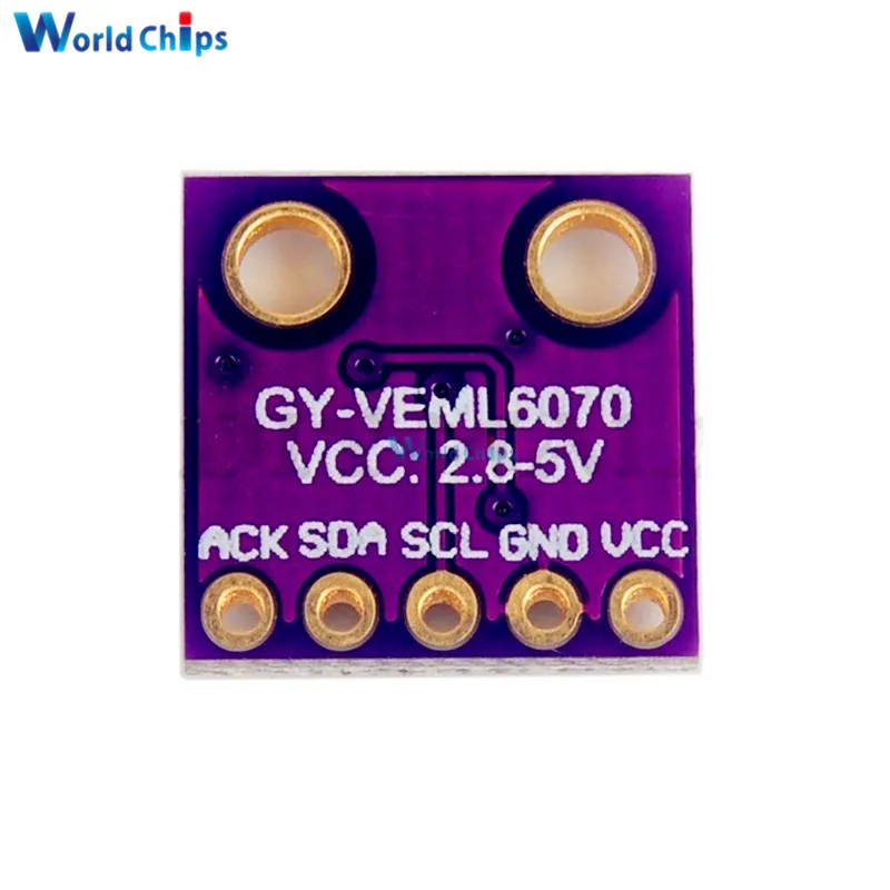 GY-VEML6070 VEML6070 УФ-датчик чувствительности, солнечный светильник, модуль датчика для Arduino IEC интерфейсная плата усилителя 2,7 в до 5,5 В