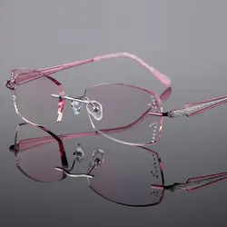 Очки без оправы очками Титан frame Для женщин оптический очки близорукость дальнозоркость прогрессивные рецепт j01