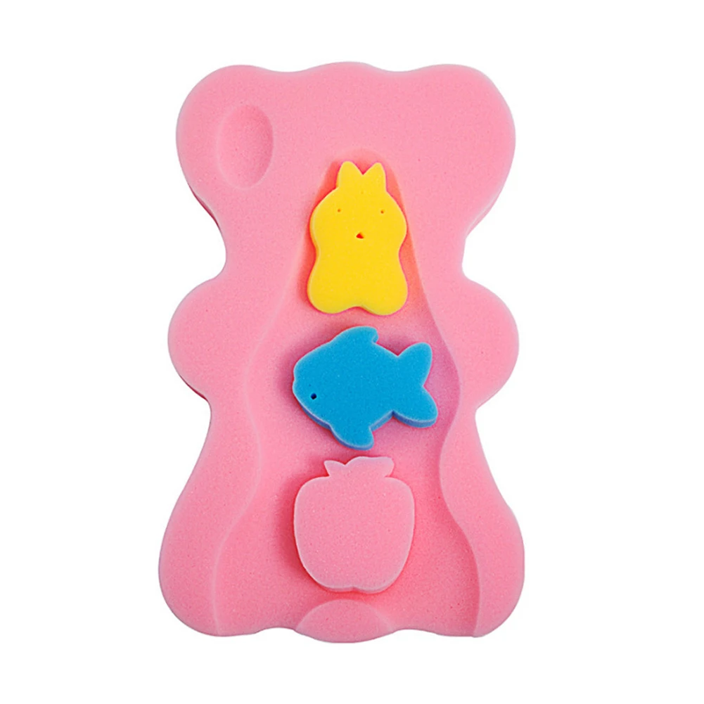 

Bath Cushion Infant Home Seat Soft Sponge Foam Pad Holder Safety Cute Bear Shower Newborn Body Support Anti Slip Baby Care