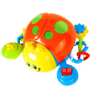 

Baby Toys Infant Crawl Ladybug Toys Electric Toy Ladybug with Music & Light Learning Educational Toy for Children Gifts