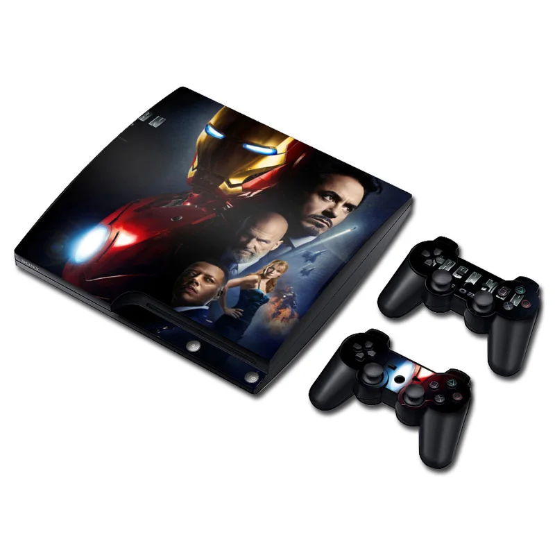 

for PS3 SLIM protective sticker with new designs hot sale iron man design