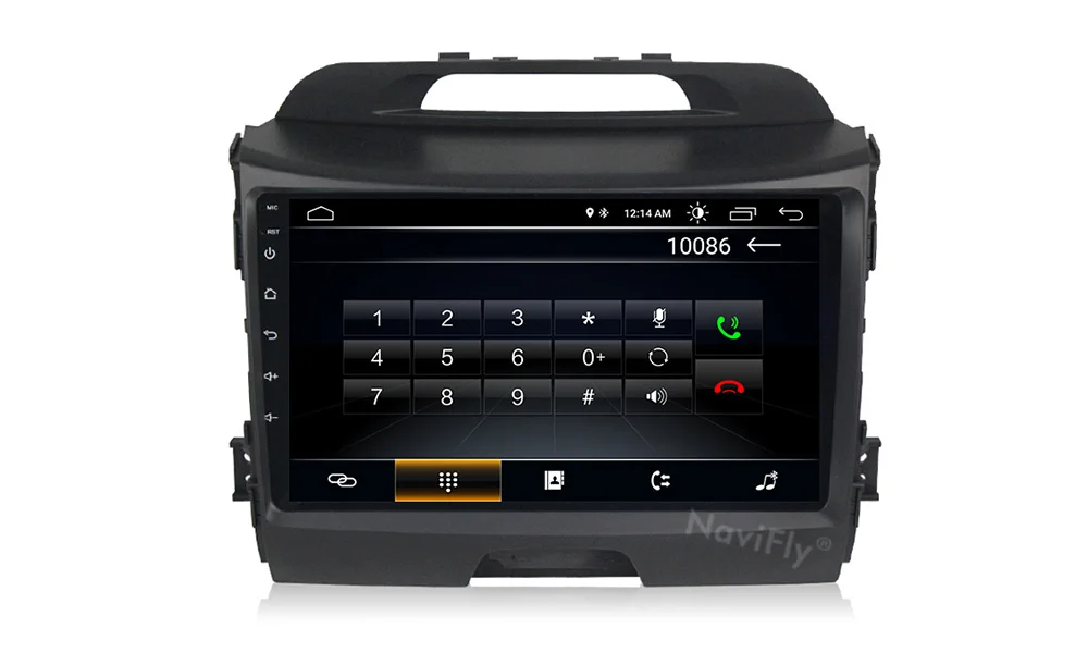 Discount NaviFly 9" Android 8.1 Car GPS Navigation For KIA Sportage R 2010 2014 2011 2012 2013 2014 2015 Car radio multimedia player 8