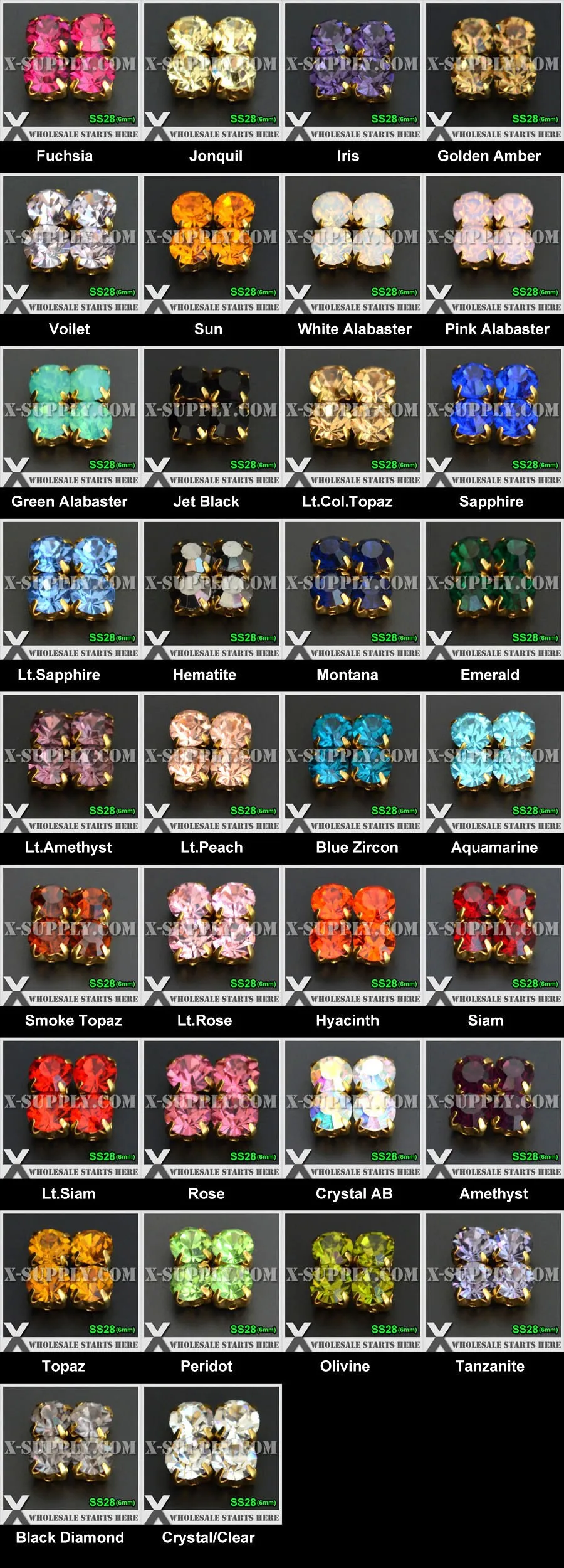 gold color chart