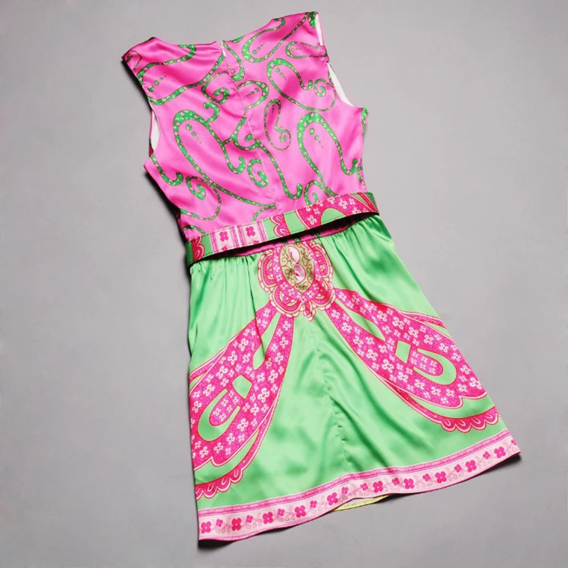 Модное летнее женское милое платье на бретельках сексуальное с v-образным вырезом цветное с цветочным принтом подиумное мини-платье с поясом