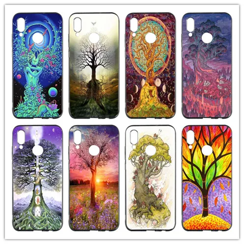 tree of life Soft TPU Mobile Phone Case Cover For Huawei p smart Honor 4C 5C 6A 6X 7X 8X 9 lite V8 V9 Play V10 shell | Мобильные