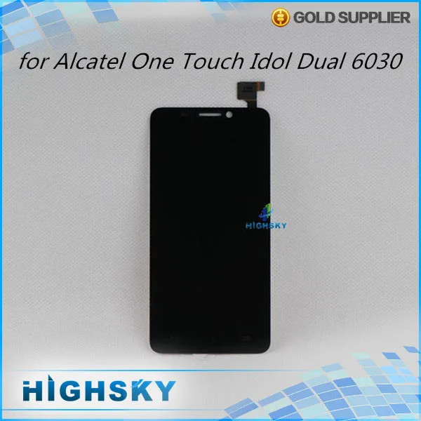 

1 piece free shipping screen for Alcatel One Touch Idol Dual 6030 OT6030 6030A 6030d 6030x LCD display +touch digitizer Assembly