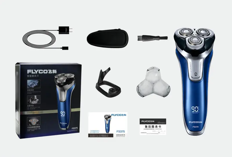 Бритва flyco fs375 Мужская 110 В 220 1 час зарядки|electric razor|men shavermans shaver 110v |
