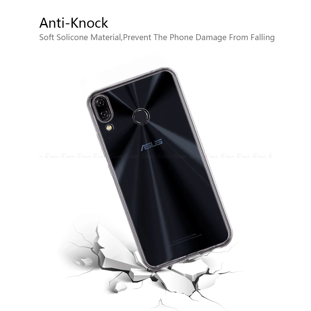 Силиконовый ультратонкий прозрачный мягкий полный чехол для Asus ZenFone 6 ZS630KL 5Z 5 ZS620KL