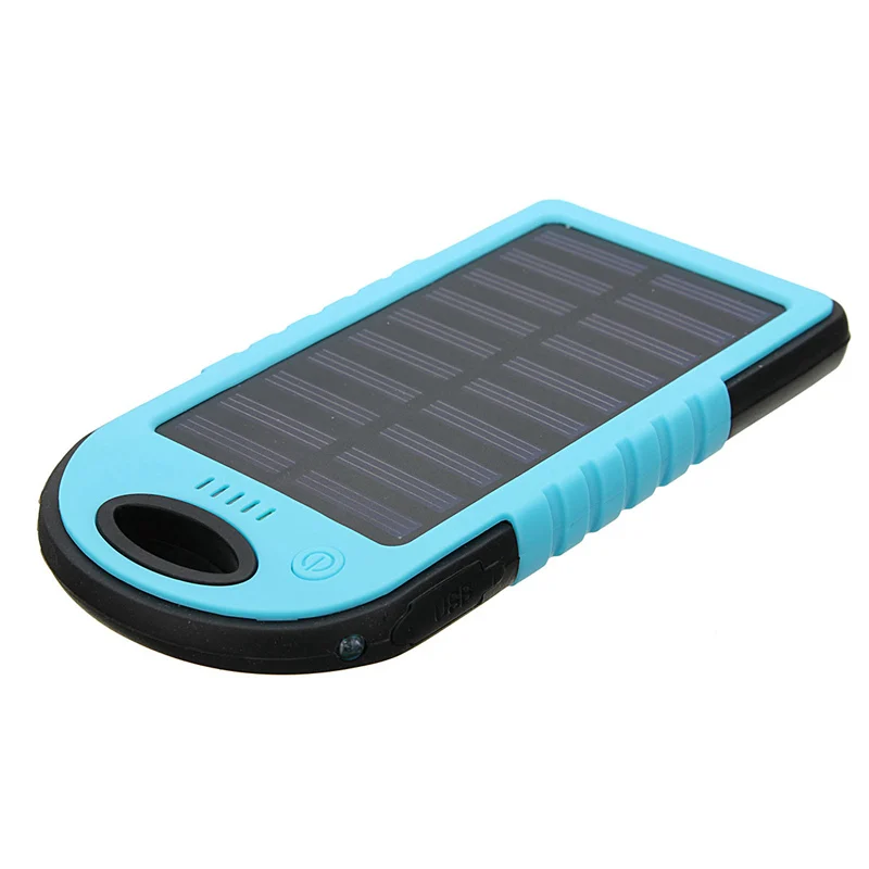 Водонепроницаемый Солнечный внешний аккумулятор 20000 мАч двойной USB литий-полимерный Солнечный аккумулятор зарядное устройство для путешествий внешний аккумулятор - Цвет: blue2