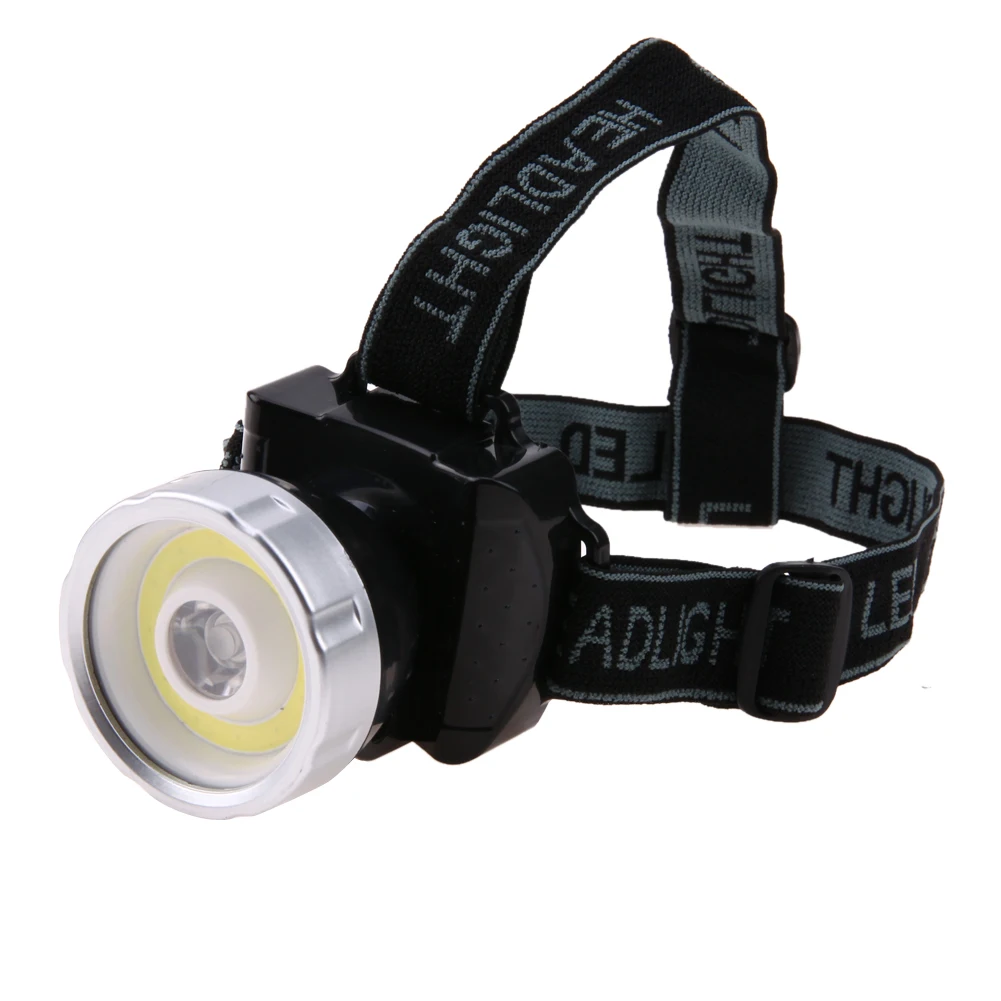 Waterproof LED Headlamp Super Bright COB Headlight 2 Mode Head Light