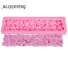 1 шт гвоздь-голова цветок силиконовая форма для помадки украшения торта Sugarcraft Смола плесень помадка торт плесень D1216