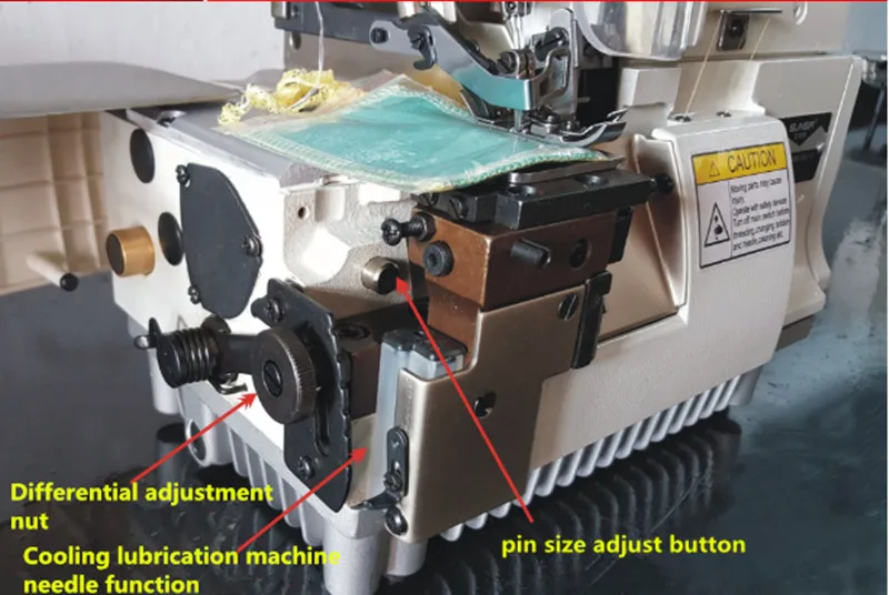 Высокоскоростная Швейная машина оверлок Промышленная 4 Резьбовая обрезная легкая работа