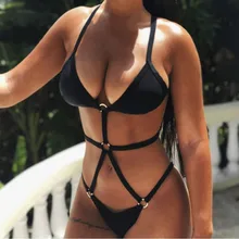 Сексуальный бикини, женский микро Монокини, стринги, бикини, бандаж, сдельный купальник, женский слитный купальник, женский купальник для плавания
