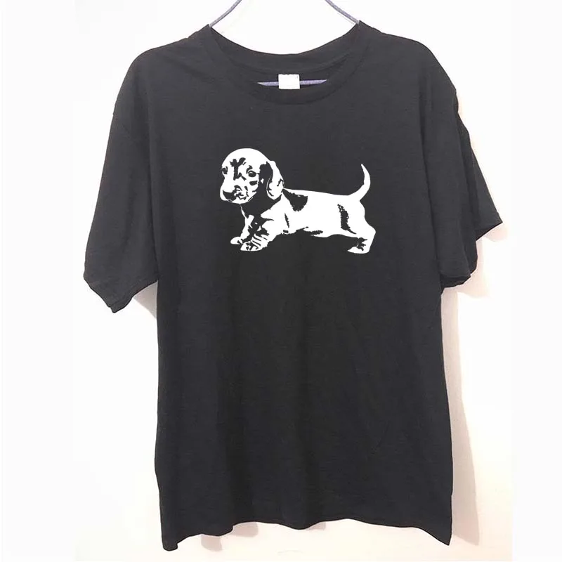 New Dachshund Puppy. Dog Lovers Present T Shirt Men Funny Cotton Short