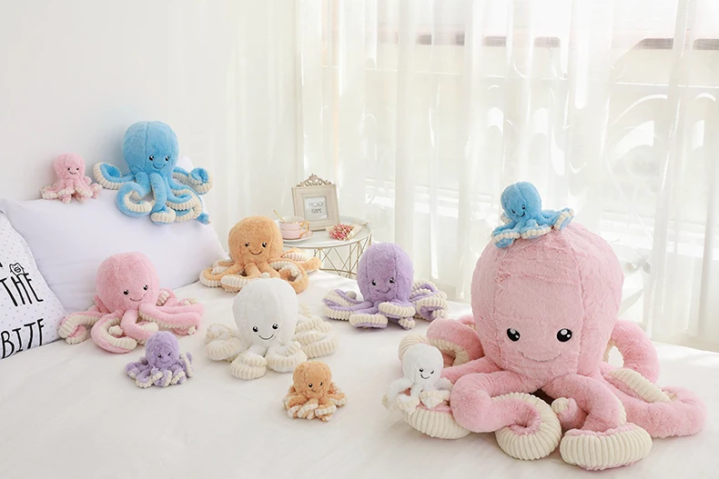 1 шт. креативные милые плюшевый Осьминог игрушки осьминог куклы-киты плюшевые игрушки маленький кулон игрушка в форме морского животного подарки для детей