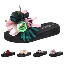 Summer Fashion Kids Slippers Artificial Flower Girls Flip Flops Beach Shoes Children Comfortable Rhinestone Slippers For Girls Summer Fashion Kids Slippers Artificial Flower Girls Flip Flops Beach Shoes Children Comfortable Rhinestone Slippers For Girls