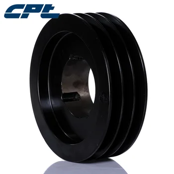 

CPT SPB industrial v belt pulley, 3 grooves pulley with 2517 taper bush for shaft 10mm~65mm, cast iron, SPB200-03-2517