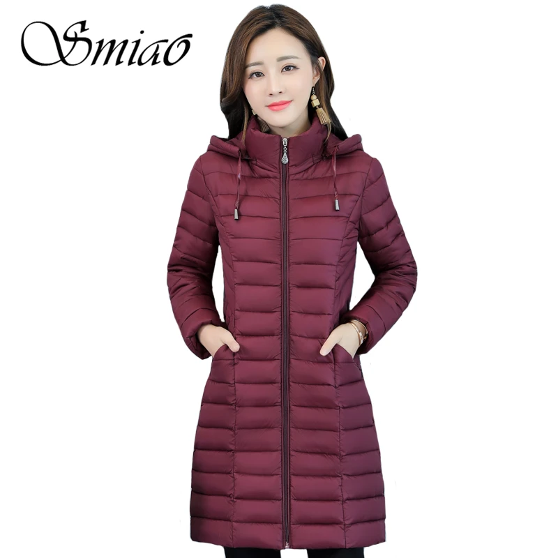 2019 New Autumn Winter Down Jacket Women Plus Size 4XL Slim Winter Coat Hooded Cotton Padded Jacket Long Parkas Female Outwear