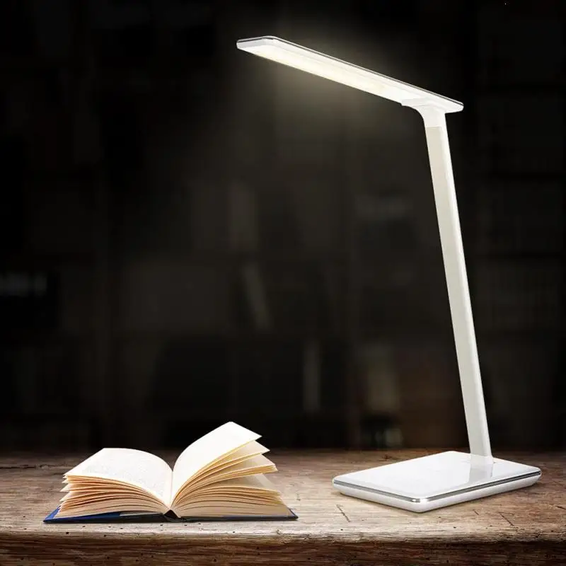 

LED Desk Table Lamp Folding Light With Wireless Desktop Charger USB Smart Adjustable Eye Protection Night Book Lights Z4
