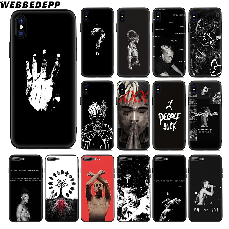Мягкий силиконовый чехол WEBBEDEPP Touch Eem Xxxtentacion для Apple iPhone 11 Pro Xr Xs Max X или 10 8 7 6 6S Plus 5 5S