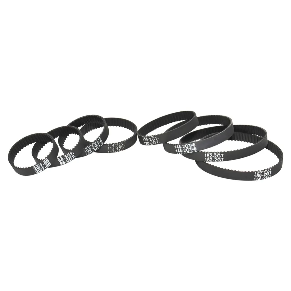 

HTD 2GT Timing Belt Closed Loop Timing Belt Rubber Length 128 130 132 134 136 140 146 150 152 154 mm Width 6mm 9mm Pitch