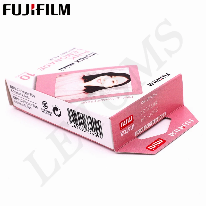 Оригинальная Fujifilm 10 листов розовая фоторамка Instax Mini фотобумага Мгновенной