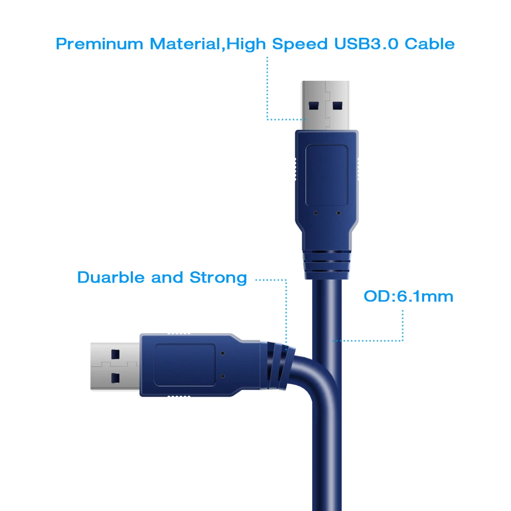 Suntaiho USB to USB Cable USB 3.0 Data Cable Male to Male USB Extension Cable for Radiator Hard Disk Webcom USB 3.0 Cable Suntaiho USB to USB Cable USB 3.0 Data Cable Male to Male USB Extension Cable for Radiator Hard Disk Webcom USB 3.0 Cable