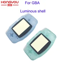 10 шт. зеленый и синий для Gameboy Advance светится в темноте пластиковый чехол корпус w экран для GBA светящийся чехол