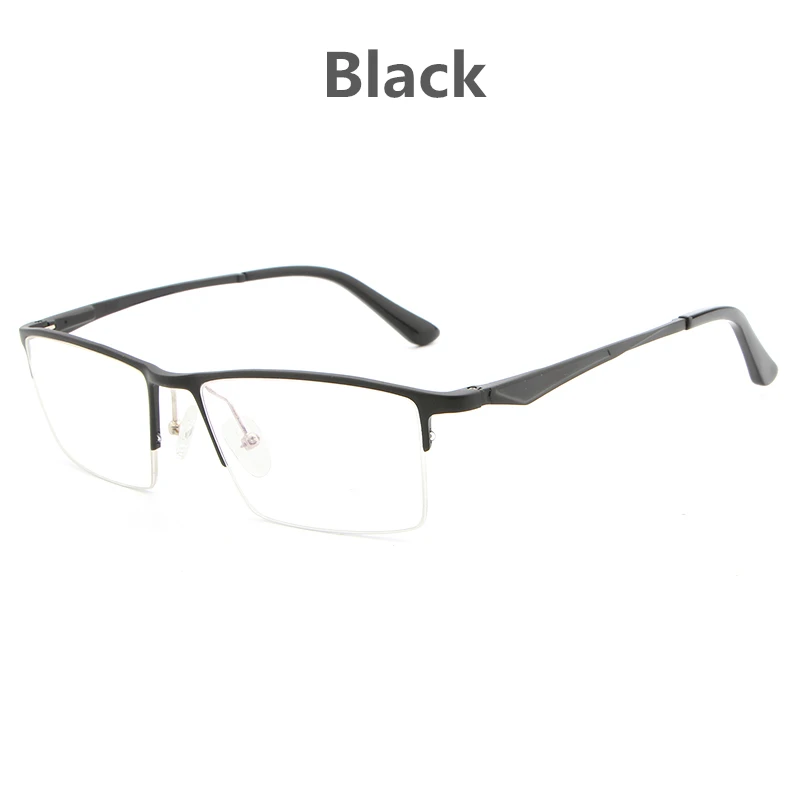 HDCRAFTER очки для близорукости по рецепту, оправа для очков, мужские Оптические очки, оправа для женщин, компьютерные очки для чтения - Цвет оправы: Black