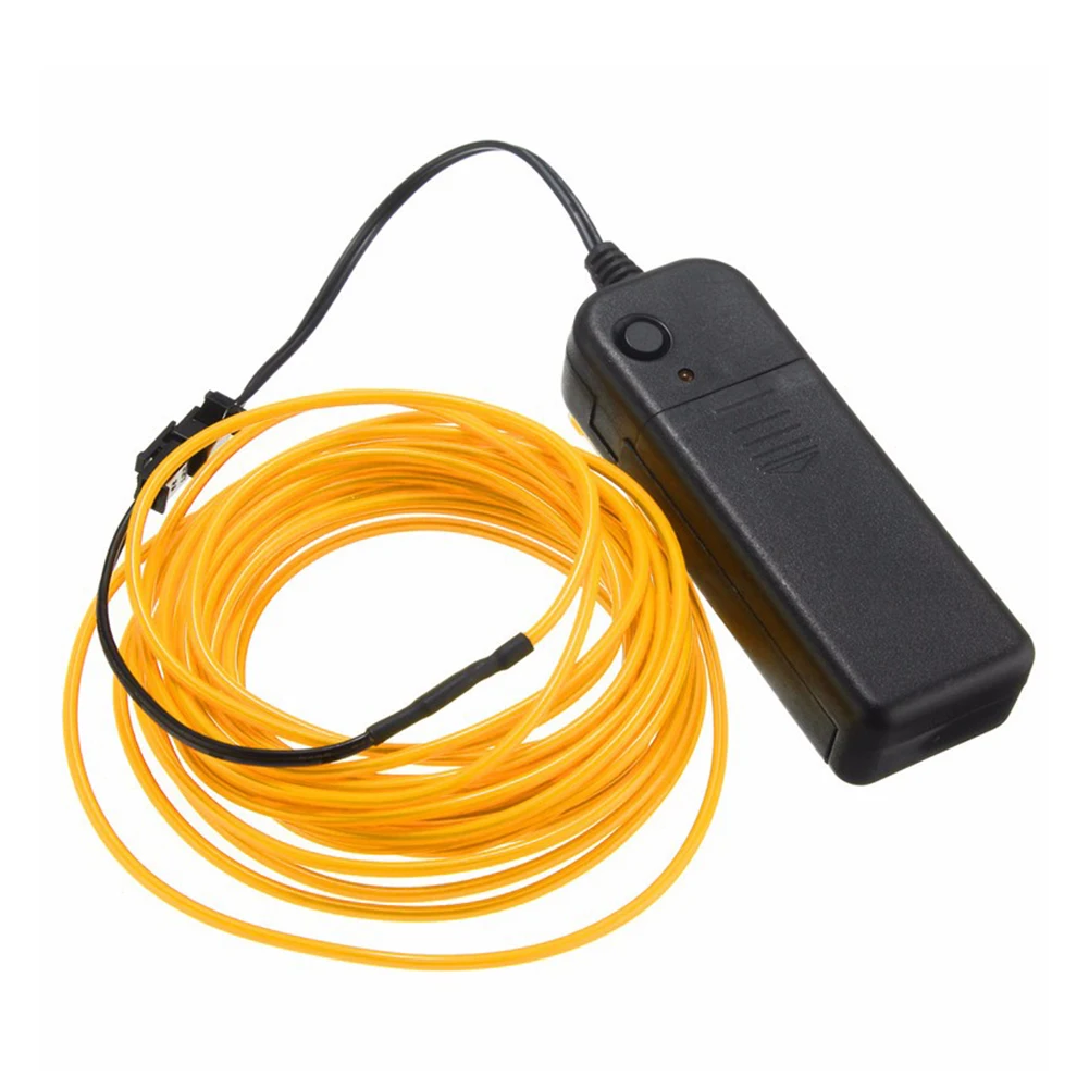 EL Wire 2 3 5 метров веревка трубный кабель DIY Светодиодная лента струнный светильник s