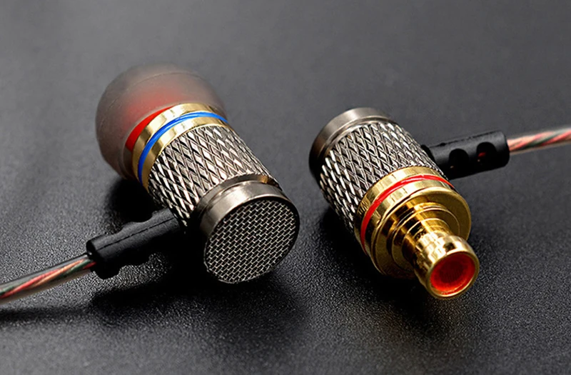 KZ EDR1 Special Edition Gold Plated Housing Earphone With Microphone 3.5mm HD HiFi In Ear Monitor Bass Stereo Earbuds For Phone