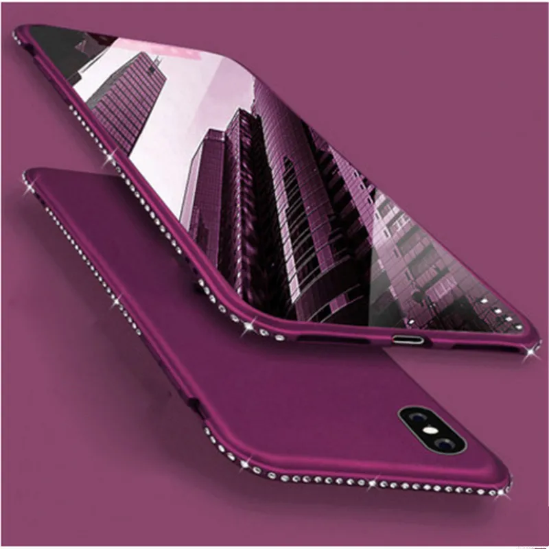 

Silicone Case for iPhone 6 6s 7 8 Plus X Xs Max XR Luxury Diamond Glitter Cover Samsung Galaxy S7 Edge S8 S9 S10 Plus Note 8 9