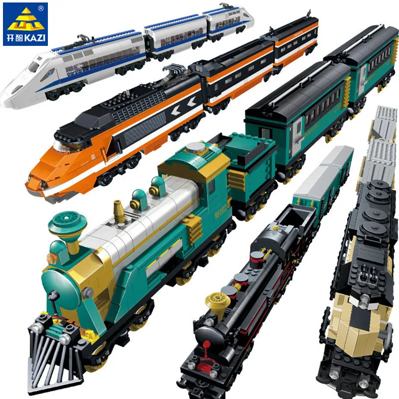 

City Trains Battery Powered Maersk Container LegoINGLs Train Diesel-electric Freight Rail Track Building Blocks Sets Toys Gifts