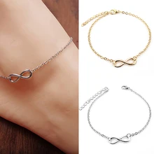 Women Fashion 8-Shape Decor Bracelet Barefoot Anklet Chain Foot Jewelry Gift