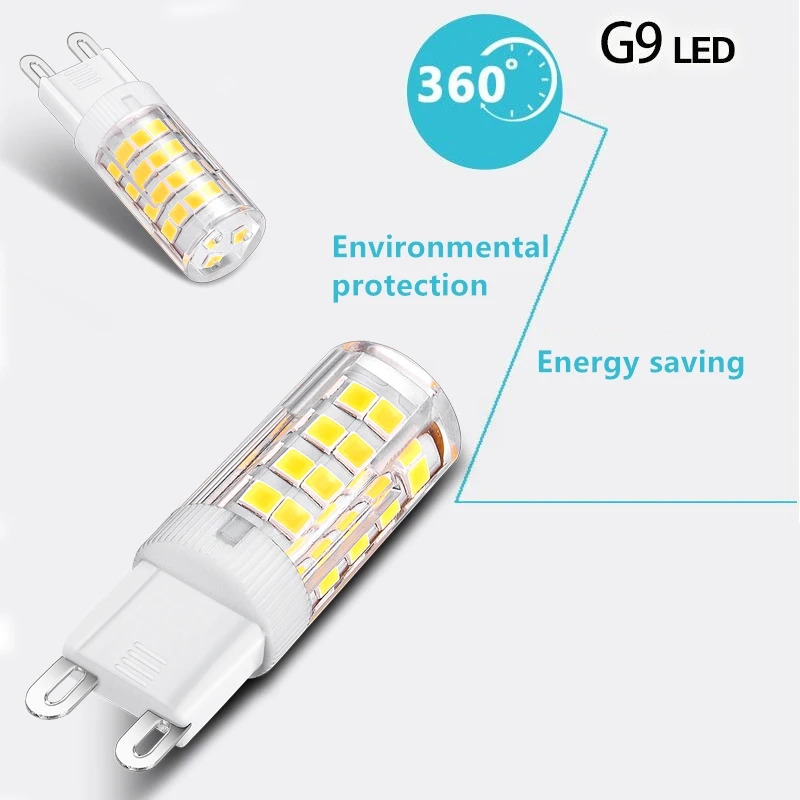 G9 LED Bulb 220V Dimmable 4W leds G9 Light Lamp 51LED lampada lampara bombillas ampoule 360 Beam Angle Replace 30W 35W Halogen