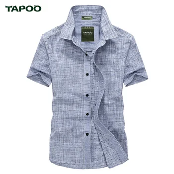 

Summer Cool Men's Shirts Breathable 100% Cotton Slim Fit Short Sleeve Hawaiian Shirt camisa social masculina Casual Business
