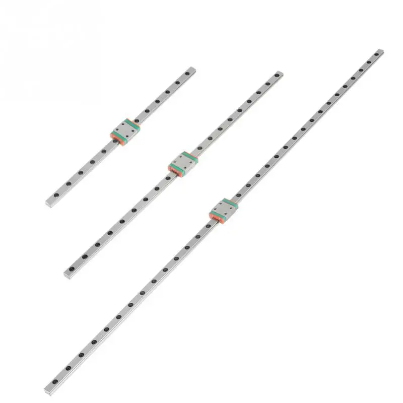 

1Set Steel Linear Guide Rail High Accuracy Miniature Linear Sliding Rail with Block 200mm 300mm 500mm length Best Price