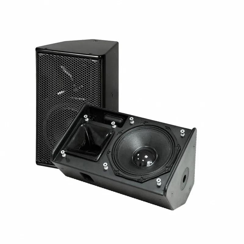 Image dj speakers PS 8 used with line array speakers, dj mixer, dj speakers and lab gruppen amplifier