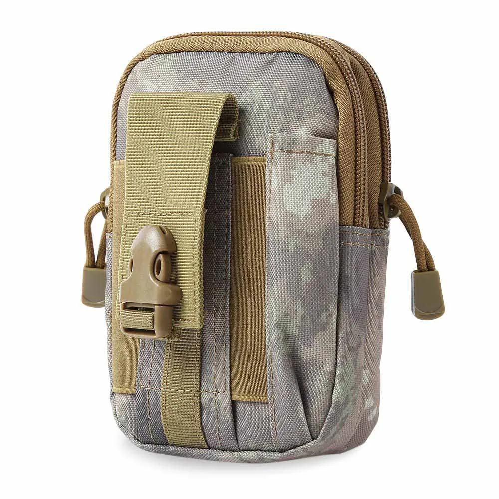 Ruins Camo Военная поясная Сумка Molle Camo, водонепроницаемая нейлоновая многофункциональная Повседневная Мужская поясная сумка, Мужская маленькая сумка, мобильный чехол для телефона - Цвет: Ruins Camo