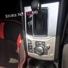 1* ABS Matte Inner Gear Shift Box Panel Cover Trim For Mazda CX-5 CX5 2nd Gen. 2017 2018 For left Hand side Drive high equipped!