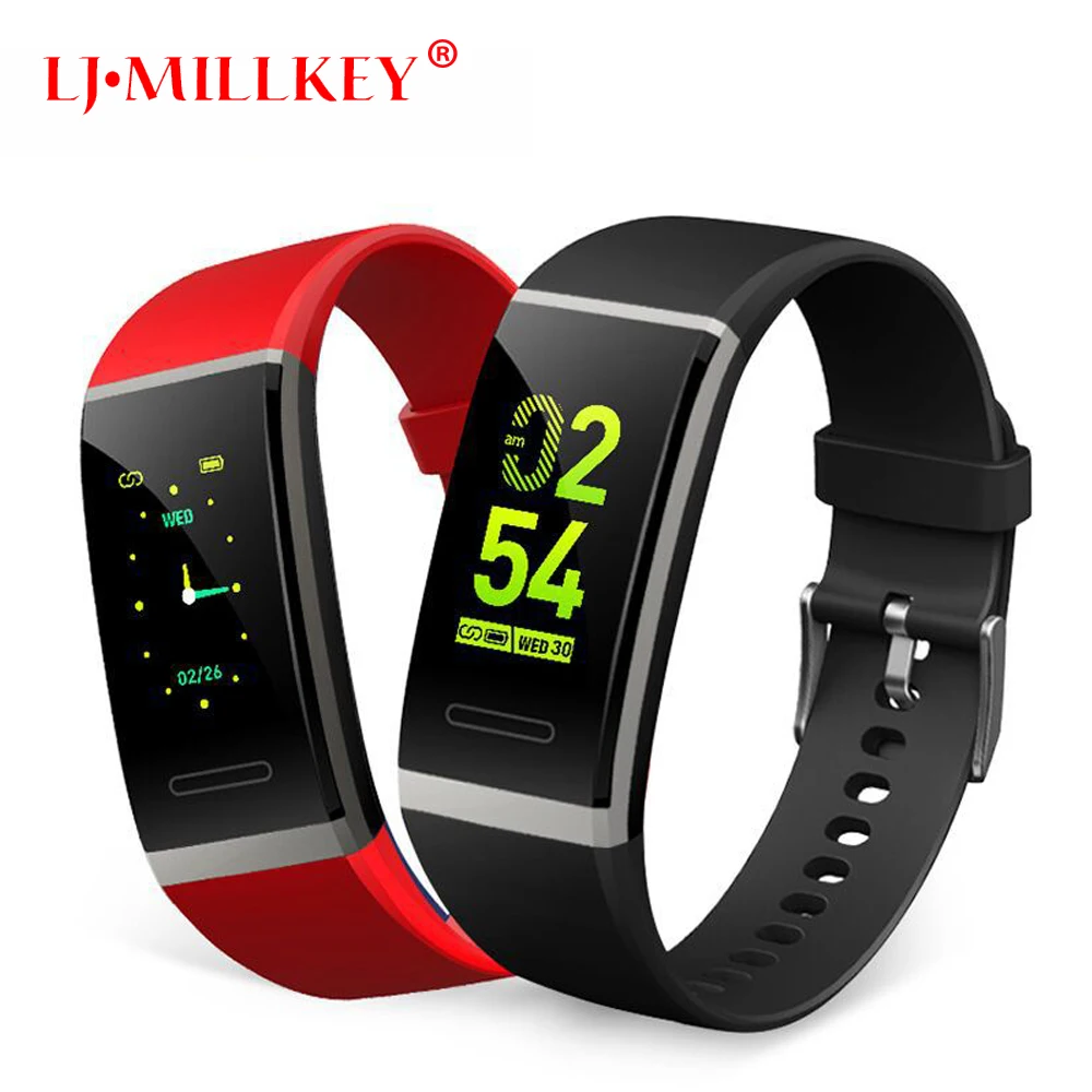 

Screen Smart Bluetooth Heart Rate Bracelet Blood Pressure Sleep Monitoring Healthy Anti-lost Step Counter Sports Smart Watch