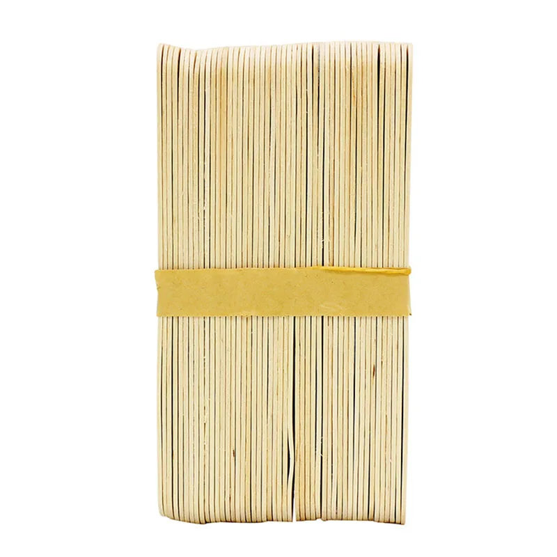 50x Disposable Waxing Wooden Tongue Depressor Body Hair Removal Stick Tongue Depressor 3