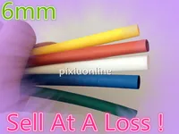 1 м DS135b 2:1 Красочные 6 мм Диаметр термоусадочные термоусаживающие трубки трубка рукава Обёрточная бумага провод продать в убыток США Беларусь - изображение