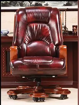 Boss chair. Real leather chair. Can lie massage solid wood chair. 25