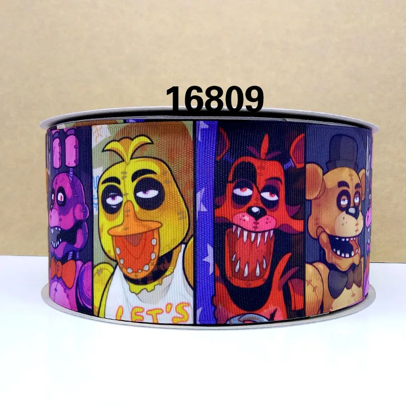 50 ярдов нисходящие печатные grosgrain ленты 16808